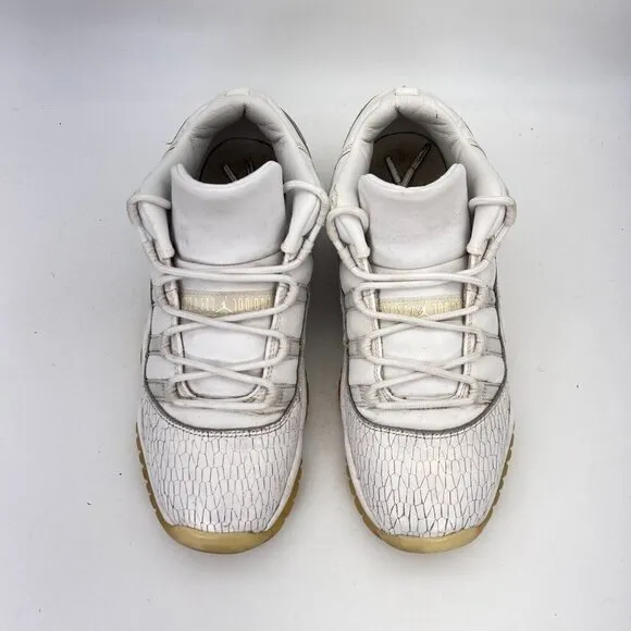 Nike Air Jordan 11 Retro Jubilee White Platinum Shoes 897331-100 Men Size 8.5Y