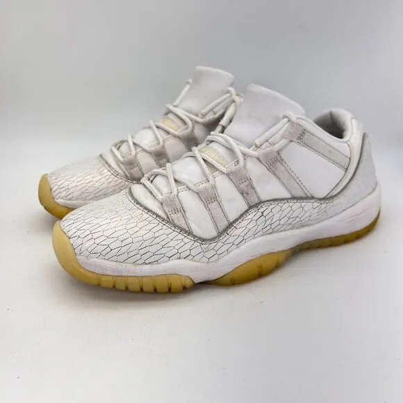 Nike Air Jordan 11 Retro Jubilee White Platinum Shoes 897331-100 Men Size 8.5Y