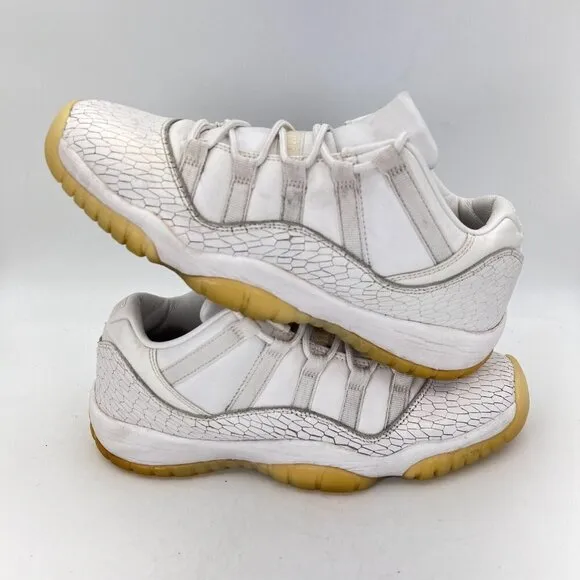 Nike Air Jordan 11 Retro Jubilee White Platinum Shoes 897331-100 Men Size 8.5Y