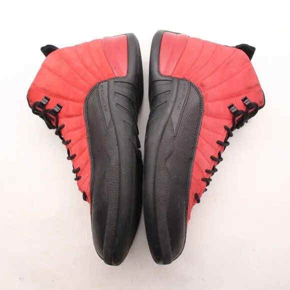 Nike Air Jordan 12 Men's 11.5 Retro Reverse Flu Game Shoes Red Black CT8013-602