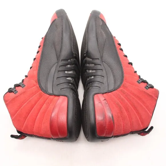 Nike Air Jordan 12 Men's 11.5 Retro Reverse Flu Game Shoes Red Black CT8013-602