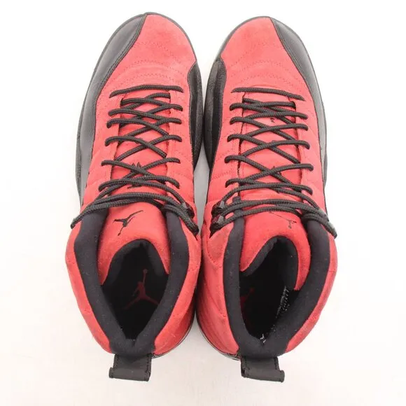 Nike Air Jordan 12 Men's 11.5 Retro Reverse Flu Game Shoes Red Black CT8013-602