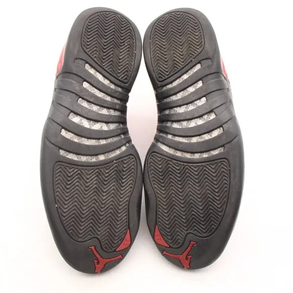 Nike Air Jordan 12 Men's 11.5 Retro Reverse Flu Game Shoes Red Black CT8013-602