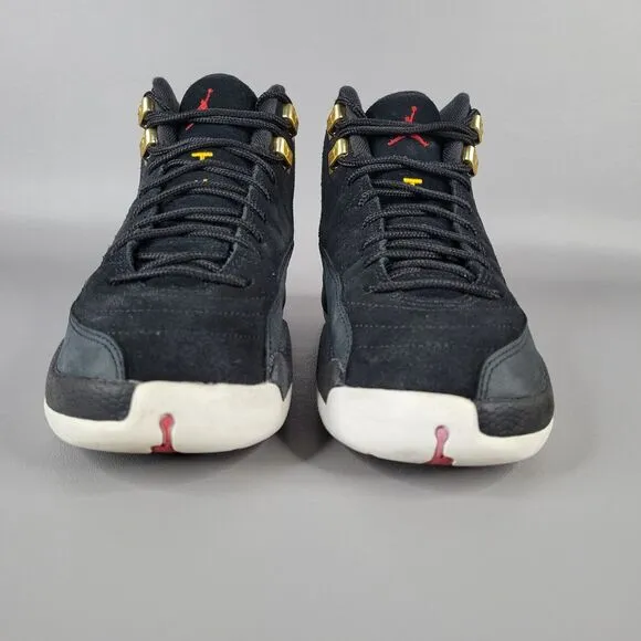 Nike Air Jordan 12 XII Retro GS Reverse Taxi Black Sneakers 153265-017 Size 6 Y