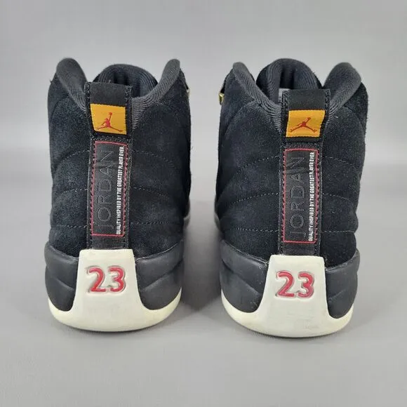 Nike Air Jordan 12 XII Retro GS Reverse Taxi Black Sneakers 153265-017 Size 6 Y