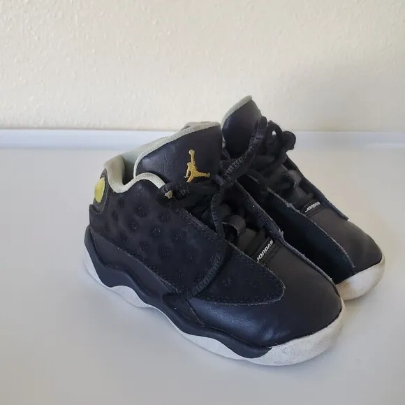 Nike Air Jordan 13 Retro Playoffs Lifestyle Shoes Toddler Black 8C
