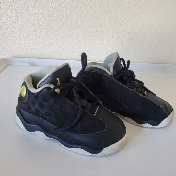 Nike Air Jordan 13 Retro Playoffs Lifestyle Shoes Toddler Black 8C