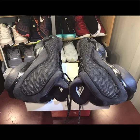 Nike Air Jordan 13 XIII Retro BG Size 7 Y Black Cat Playoff 3M OG 884129-011