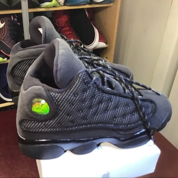 Nike Air Jordan 13 XIII Retro BG Size 7 Y Black Cat Playoff 3M OG 884129-011