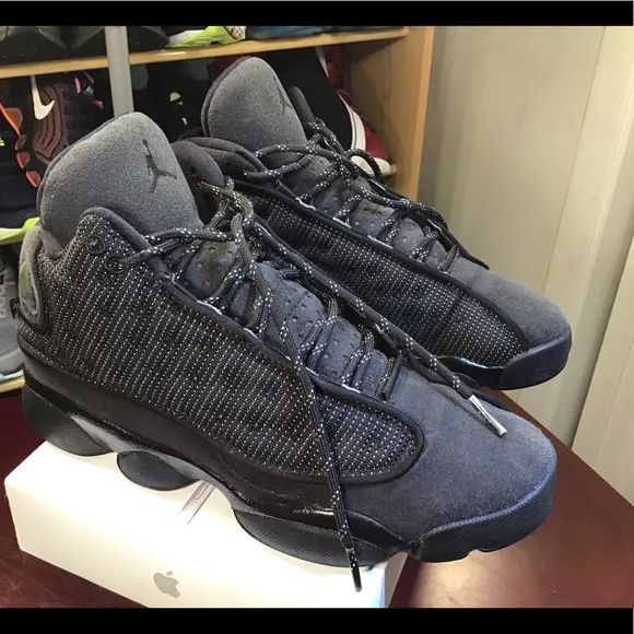 Nike Air Jordan 13 XIII Retro BG Size 7 Y Black Cat Playoff 3M OG 884129-011