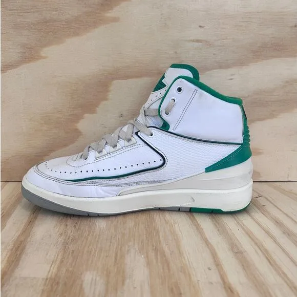 Nike -Air Jordan 2 Retro -Sneakers -White/Green -Kids Big Unisex -7Y- DQ8562-103