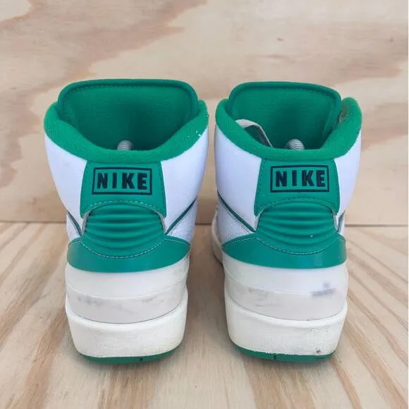 Nike -Air Jordan 2 Retro -Sneakers -White/Green -Kids Big Unisex -7Y- DQ8562-103