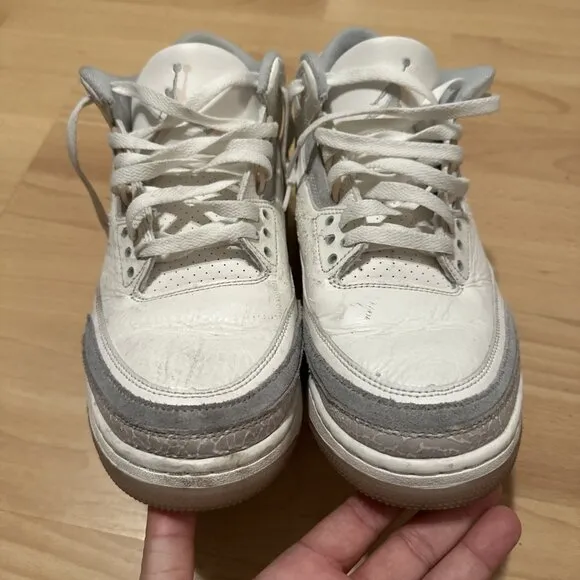 Nike Air Jordan 3 Retro Craft Ivory White Mens Size 11 Athletic Shoes Sneakers