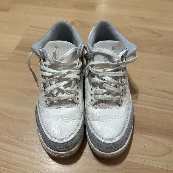 Nike Air Jordan 3 Retro Craft Ivory White Mens Size 11 Athletic Shoes Sneakers