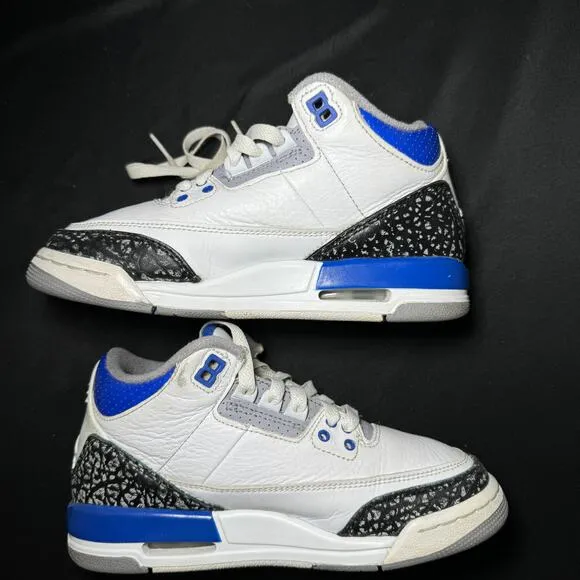 Nike Air Jordan 3 Retro GS Racer Blue Men's Shoes - Size 3.5