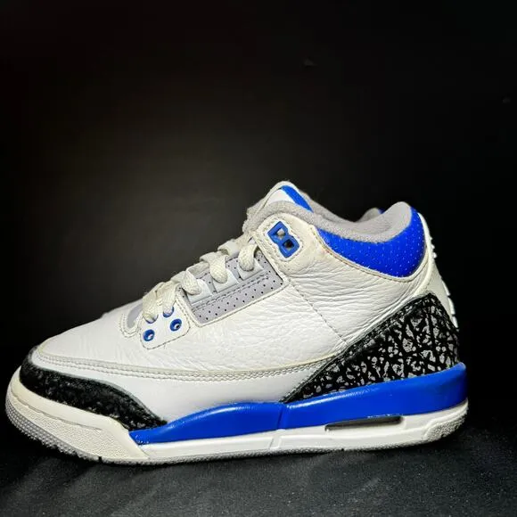 Nike Air Jordan 3 Retro GS Racer Blue Men's Shoes - Size 3.5