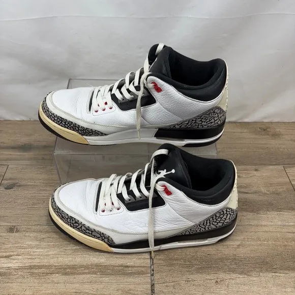 Nike Air Jordan 3 Retro Infrared 23 Blk/Wht/-Mens Shoes Size 14 136064 123