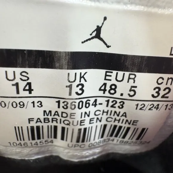 Nike Air Jordan 3 Retro Infrared 23 Blk/Wht/-Mens Shoes Size 14 136064 123