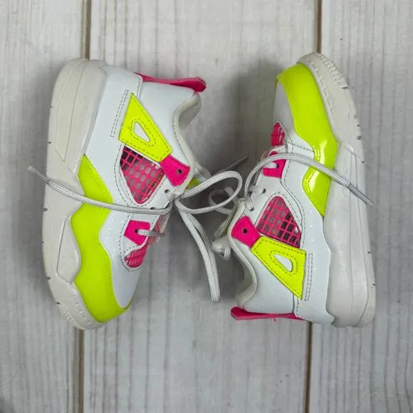 nike air jordan 4 retro lemon venom toddler shoes 8C