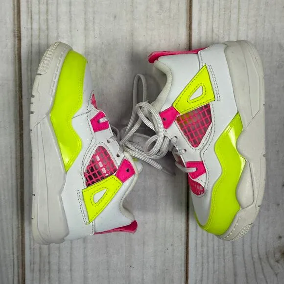 nike air jordan 4 retro lemon venom toddler shoes 8C