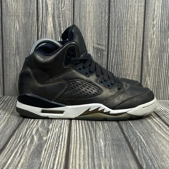 Nike Air Jordan 5 Premium Retro Heiress Camo Metallic Bronze Shoes Sz 5.5Y Wm 7