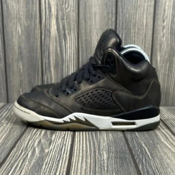 Nike Air Jordan 5 Premium Retro Heiress Camo Metallic Bronze Shoes Sz 5.5Y Wm 7