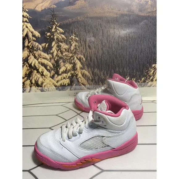 Nike Air Jordan 5 Retro PS ‘Pinksicle’ Shoes Sneakers 440893-168 Youth SZ 12.5 C