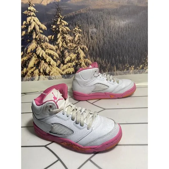 Nike Air Jordan 5 Retro PS ‘Pinksicle’ Shoes Sneakers 440893-168 Youth SZ 12.5 C