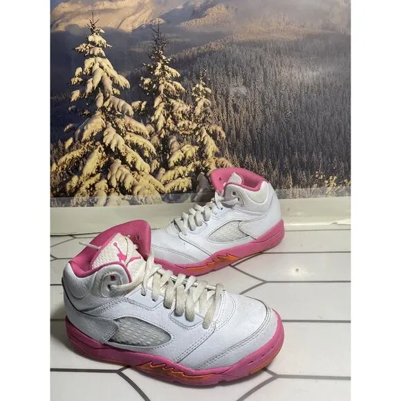 Nike Air Jordan 5 Retro PS ‘Pinksicle’ Shoes Sneakers 440893-168 Youth SZ 12.5 C