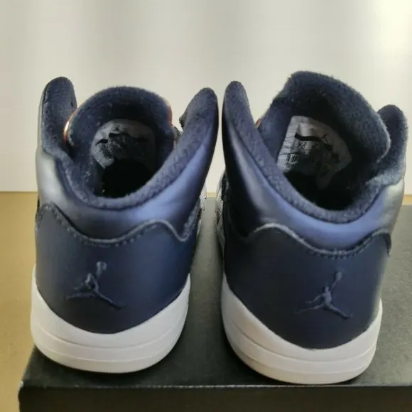Nike Air Jordan 5 Retro Toddler's Shoes Size 7C Obsidian-Metallic Bronze 44089