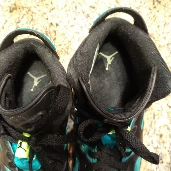 NIKE Air Jordan 6 Retro Turbo Black Mid Shoes - Youth 4.5 | Womens 6- 543390 043