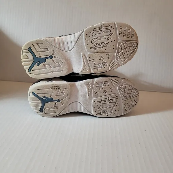 Nike Air Jordan 9 Retro  Kids Shoes - White &amp; Blue Sneaker Size 10 Boys/Toddler