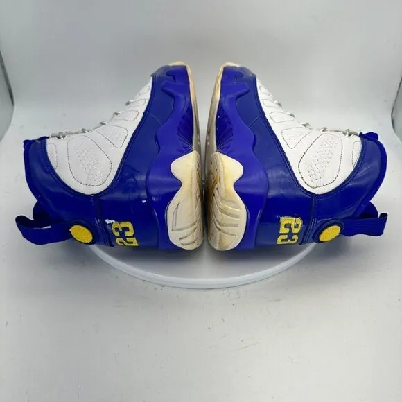 Nike Air Jordan 9 Retro Kobe Bryant Lakers White Blue Men Shoes 302370-121 Sz 9