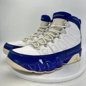 Nike Air Jordan 9 Retro Kobe Bryant Lakers White Blue Men Shoes 302370-121 Sz 9