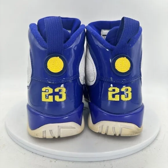 Nike Air Jordan 9 Retro Kobe Bryant Lakers White Blue Men Shoes 302370-121 Sz 9
