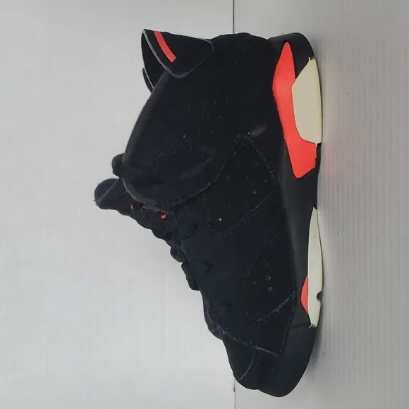 Nike Air Jordan Infrared 6 Sneakers Shoes Black Red High Tops Toddler Size 9 KID