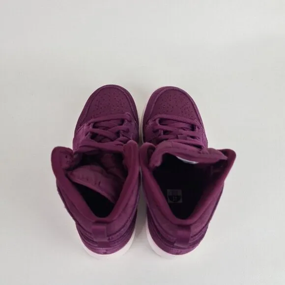 Nike Air Jordan Retro 1 Mid Bordeaux Shoes Little Kids Sneakers