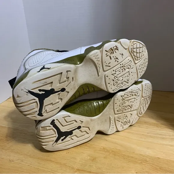 Nike Air Jordan Retro 23 BG‎ &quot;Statue&quot; White Olive Green Size 7Y (302359 109)