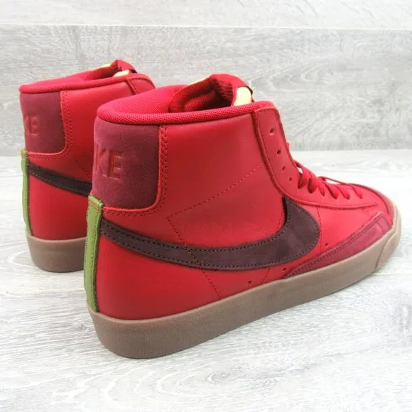 Nike Blazer Mid '77 Vintage Skate Shoes Mens Size 10 Red Burgundy NEW