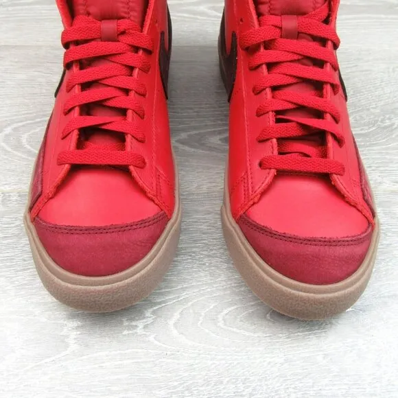 Nike Blazer Mid '77 Vintage Skate Shoes Mens Size 10 Red Burgundy NEW