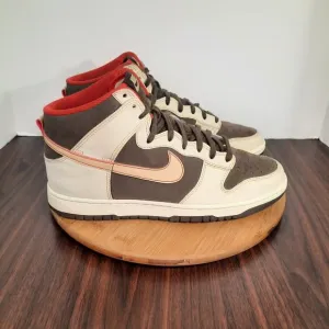 Nike Dunk High SE Mens Size 12 Shoes Baroque Brown Leather Basketball Sneakers