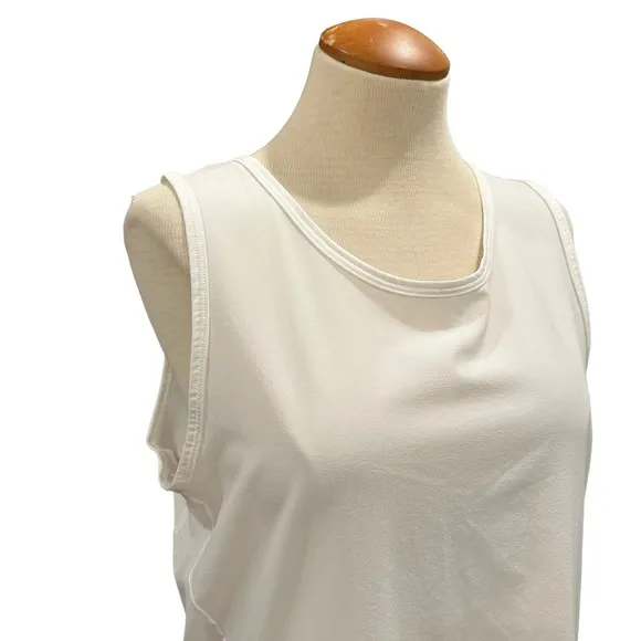NIKE GOLF DRI-FIT WHITE TANK DRESS ACTIVEWEAR ATHLEISURE PLEATED SKIRT SUMMER