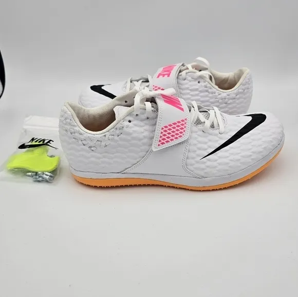 Nike High Jump Elite 'White Hyper Pink Orange' Track Shoes