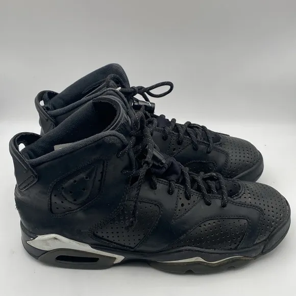 Nike Jordan 6 Retro Black Cat GS 384665-020 Youth Sneakers Size 6