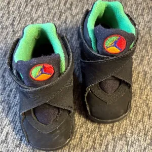 Nike Jordan 8 Retro TD US 4C Toddler Black Shoes Basketball Hi Top 305360 004