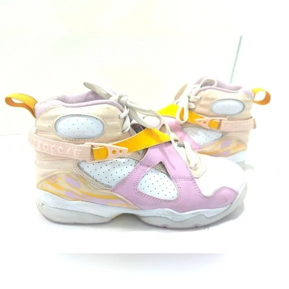 Nike Jordan Air Jordan 8 Retro GS 580528 816 Arctic Punch basketball sneakers 6Y