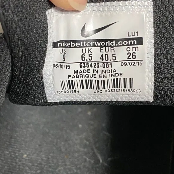 Nike men black/White ✔️court low tops leather casual shoes
