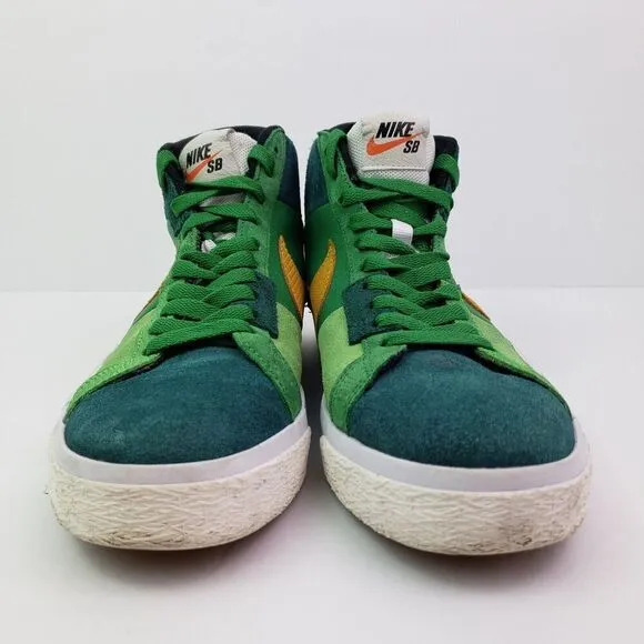 Nike SB Blazer Mid Mens Size 8.5 Mosaic Green Skate Sneaker Shoes DA8854 300