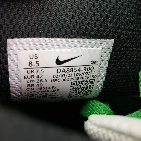 Nike SB Blazer Mid Mens Size 8.5 Mosaic Green Skate Sneaker Shoes DA8854 300