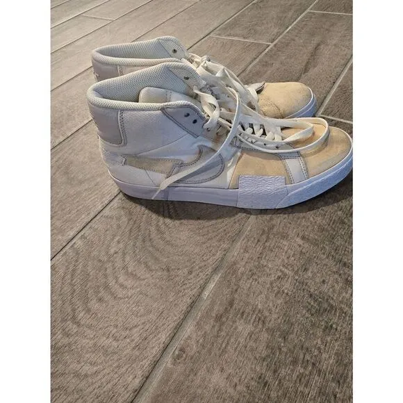 Nike SB Zoom Blazer Mid PRM Skate Shoe Summit White Size 9